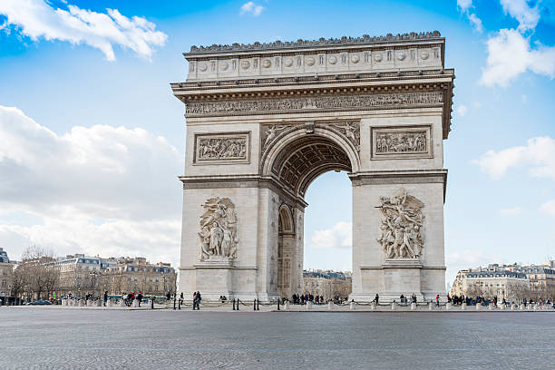 istock Arc de Triomphe, Paris. France. At Sunset 472504316