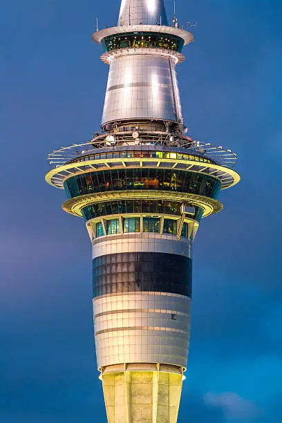 Auckland Skytower at Night