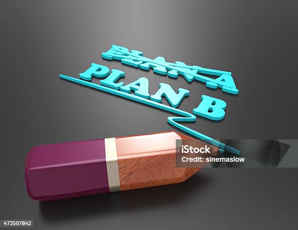 Plan Aplan Bconcept For Change Of Plan Stock Photo - Download Image Now - 2015, Alphabet, Black Color