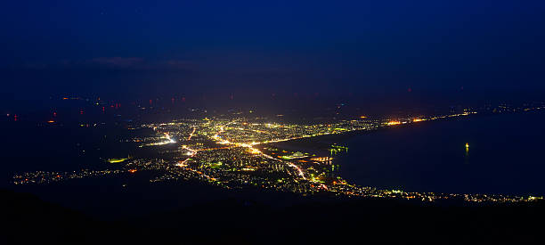 istock Night scene of Mutsu city 472509018