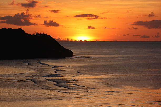 Sunset Two Lovers Point Guam Sunset over the pacific as seen from Two Lovers Point Guam arma-globalphotos stock pictures, royalty-free photos & images