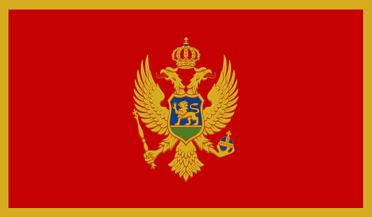 National flag of the Republic of Montenegro