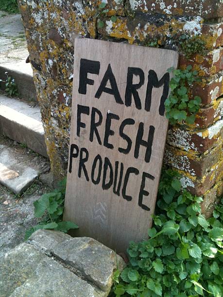 istock Fresh Farm Food Sign 472512792