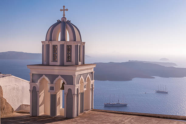istock Church roof on Santorini 472512830
