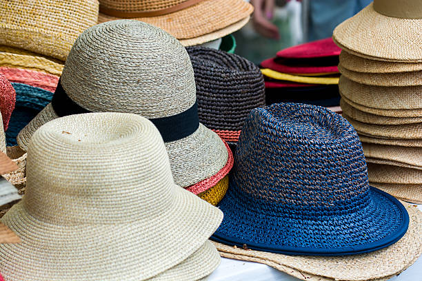 istock Pile Of Hats On Market 472514674