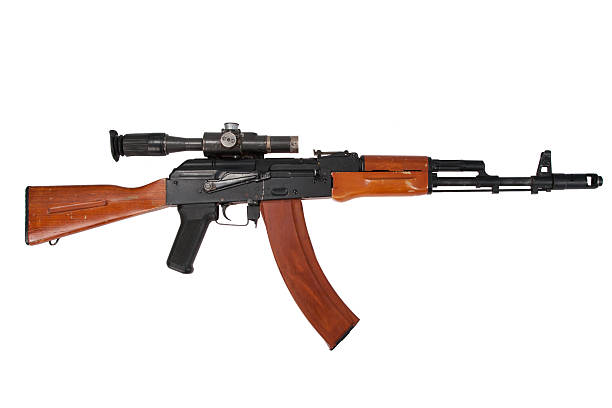 istock rifle with telescopic sight isolated on a white background 472516904