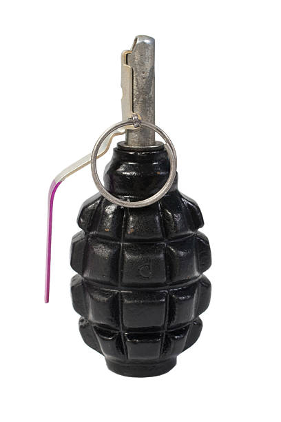 istock pineapple hand grenade isolated on a white background 472518140