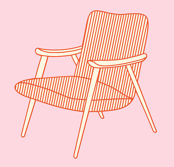 Mid-Century Modern Chair http://csaimages.com/images/istockprofile/csa_vector_dsp.jpg upholstered armchairs stock illustrations