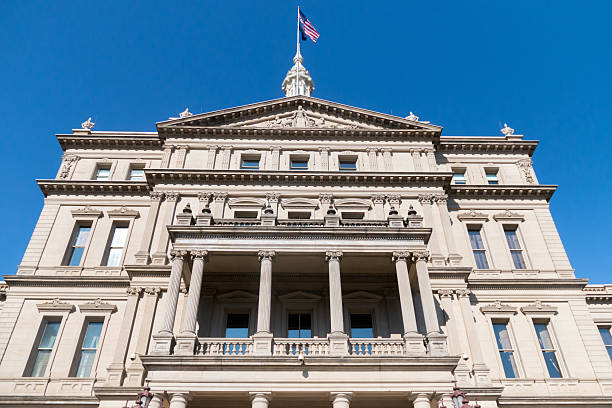 istock Front view of Michigan Capitol Building 472521030