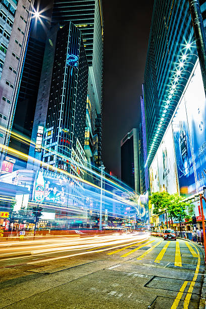 istock Hong Kong at night, Hennessy Road 472521332