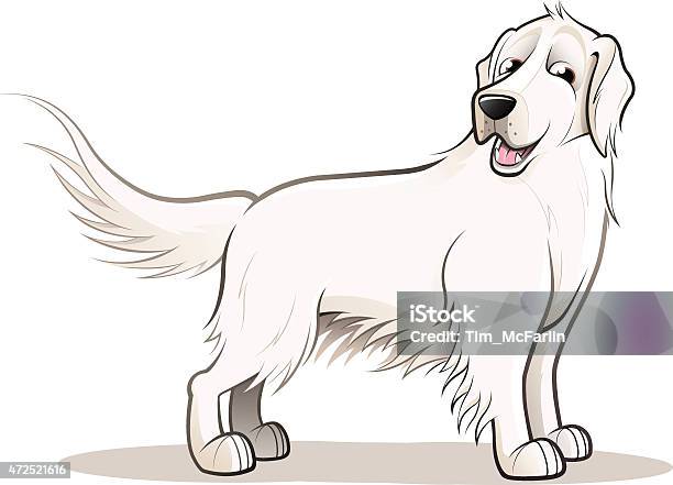 Golden Retriever Standing Dog Cartoon Stock Illustration - Download Image  Now - Gold Colored, Retriever, 2015 - iStock