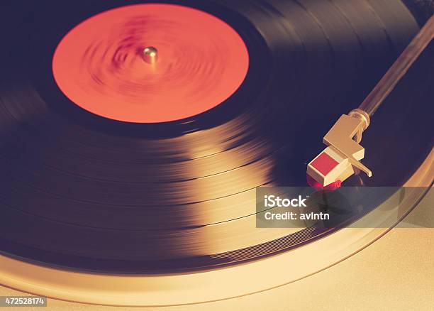 Vinyl Player Stock Photo - Download Image Now - Turntable, Old-fashioned, Retro Style