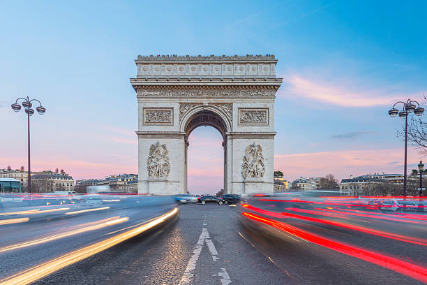 istock Arc de Triomphe, Paris. France. At Sunset 472532574