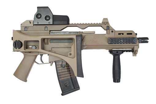 V36 Rifle G36 Rifle Isolated On A White Background Stock Photo - Download Image ...