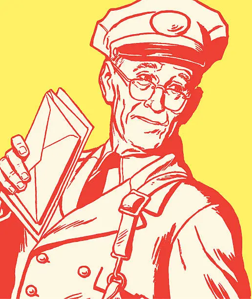 Vector illustration of Postman