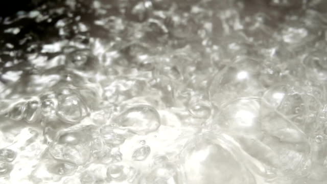Water boiling slow motion