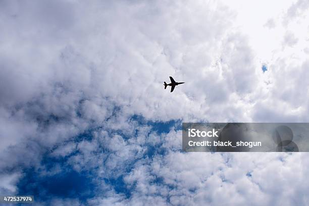 Business Airplane Flying Stock Photo - Download Image Now - 2015, Aerospace Industry, Air Pollution