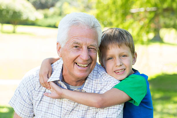istock Happy grandfather with his grandson 472540330