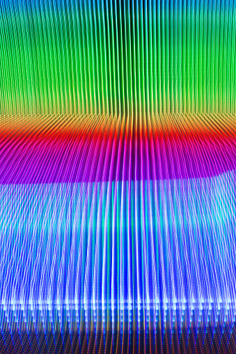 Multi-colored light abstract background. Light effects obtained when moving a infinity LED mirror when shooting at slow shutter speeds