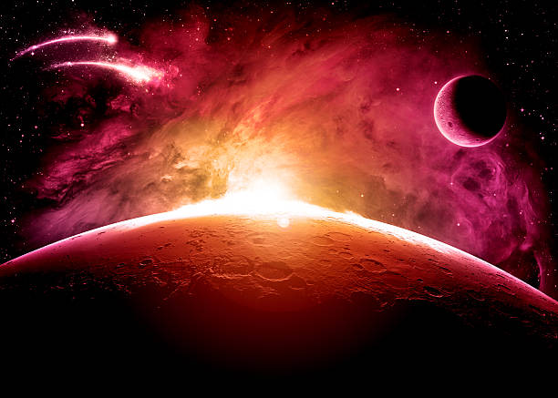 Planet Surface - Elements of this Image Furnished by NASA