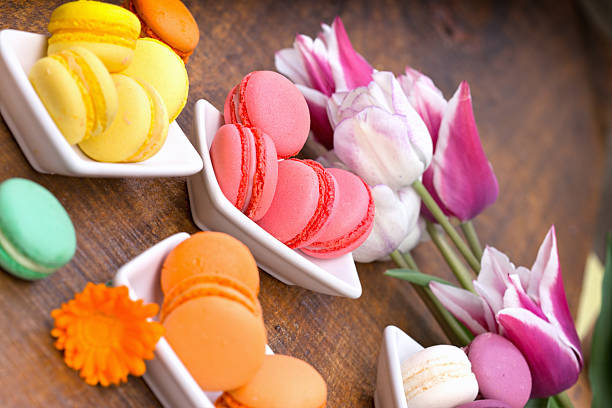 istock Delicious colorful french macarons 472545192