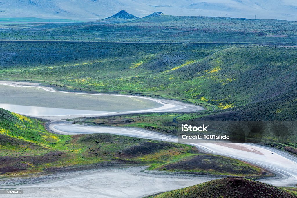 Meke Lake and Mountains 2015 Stock Photo