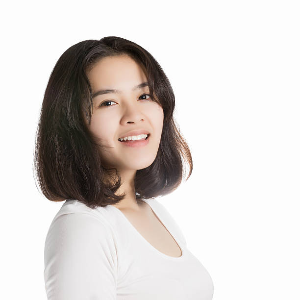 istock Young Asia woman with smiley face. 472545344