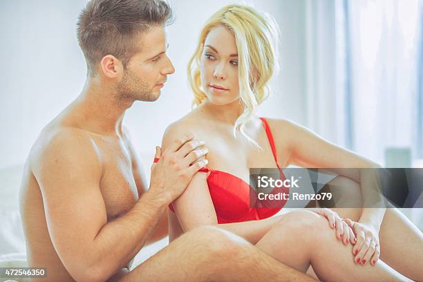 Passionate Couple Stock Photo - Download Image Now - 20-24 Years, 2015, Adult