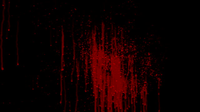 blood splat animation complete with matte