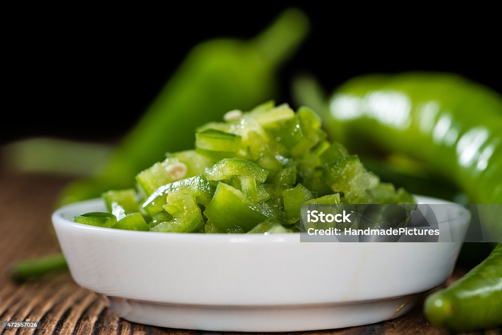 Preserved Green Chilis Preserved Green Chilis (in native olive oil) Green Chili Pepper Stock Photo