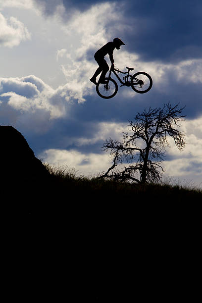 istock Mountain Bike Tail Whip 472560456