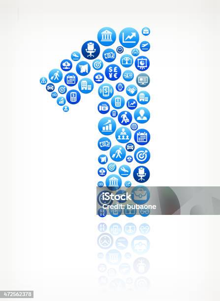 Number One Business And Finance Vector Buttons Background Stock Illustration - Download Image Now