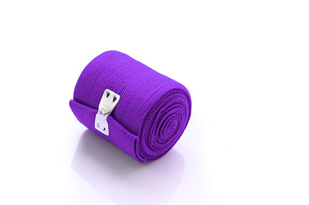 istock Medical blue elastic Bandage isolated on white background 472562562