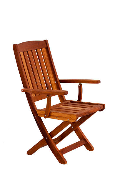 istock Wooden chair isolated over white, with clipping path 472562666