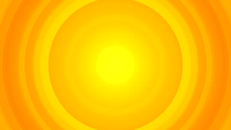 HD. Seamless loop. Concentric circles grow in stylised ripples. Subtle tones of yellow and orange. Good flexible background for light, positive, fresh corporate productions.