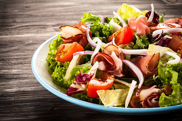 istock Healthy eating - ham and vegetables 472572676