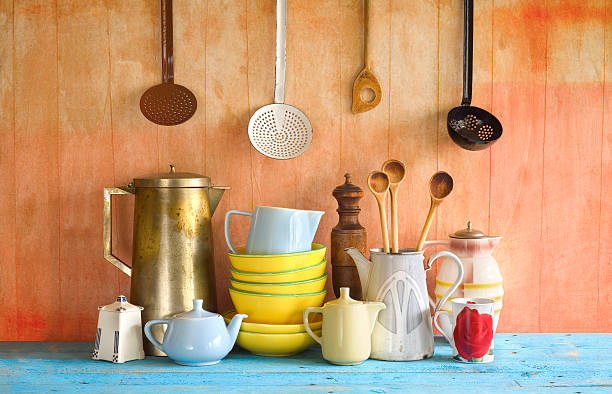 istock collection of vintage dishes 472573618