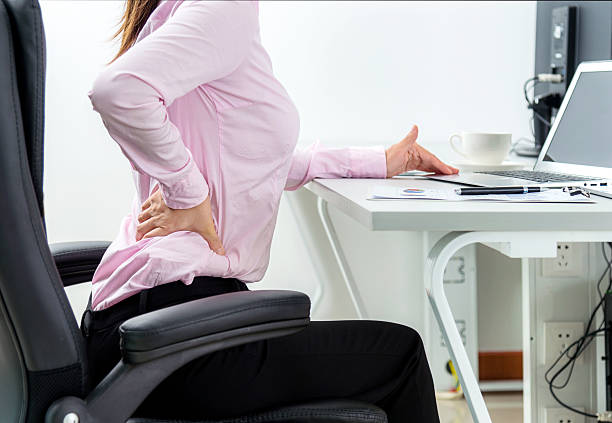 istock Businesswoman backache 472576094