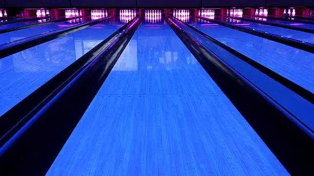 bowling lane blacklight