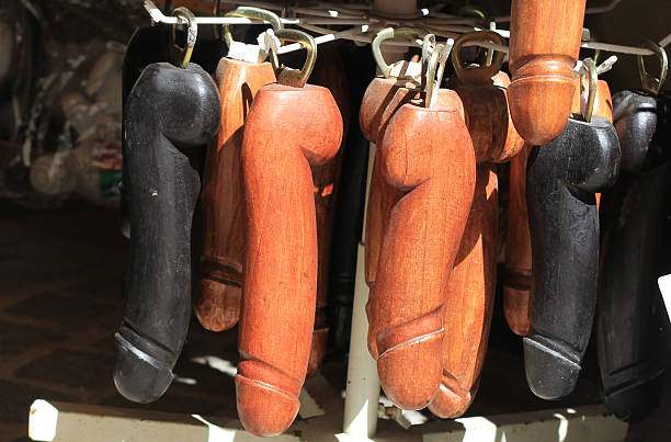 Phallic shaped bottle openers for sale in Chania in Crete