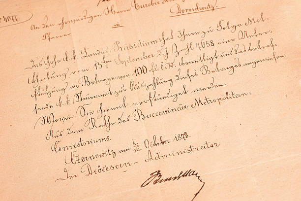 istock old handwritten letter from 1873 472579992