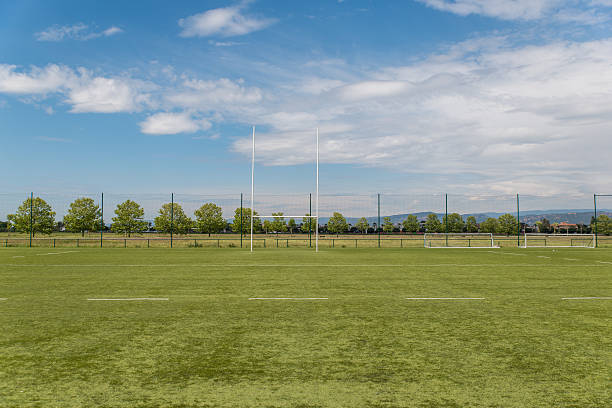 istock rugby field with no people. 472581334