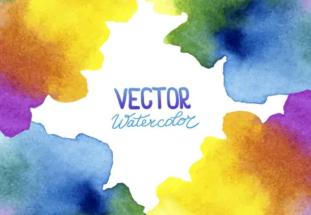 Vector illustration of Abstract watercolor background for your design