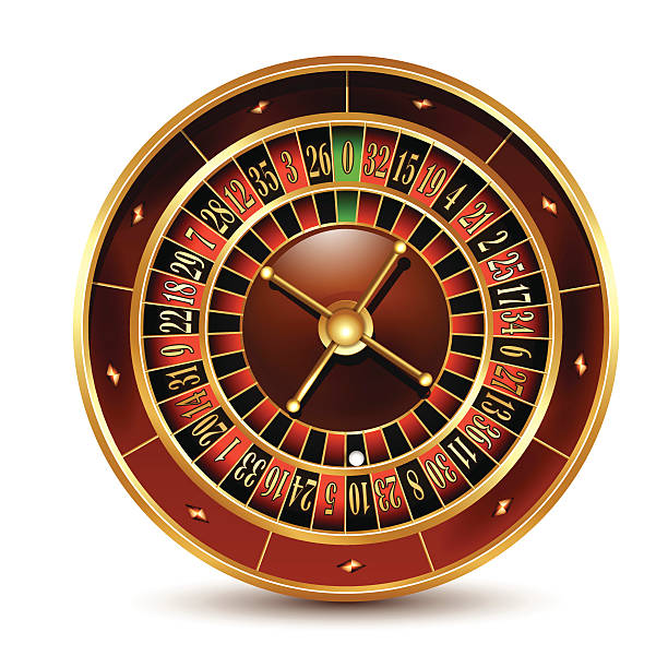 казино колесо рулетки. - roulette roulette wheel wheel isolated stock illustrations