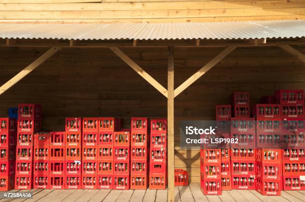 Coca Cola Crates Wooden Vintage Warehouse Stock Photo - Download Image Now - 2015, Bottle, Box - Container