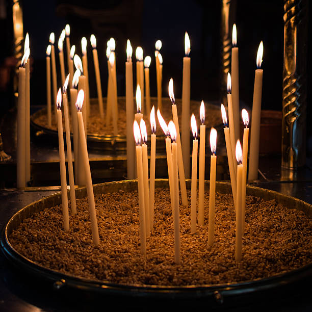 istock Church candles. Candlelights. 472593904
