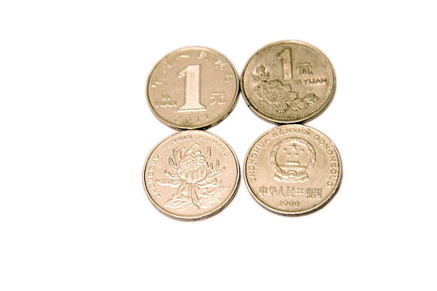 Old Egyptian silver coins of 50 piasters of president Gamal Abdel Nasser of Egypt, 10 piasters of king Farouk I of Egypt and Sudan, vintage retro old Egyptian silver coins, selective focus
