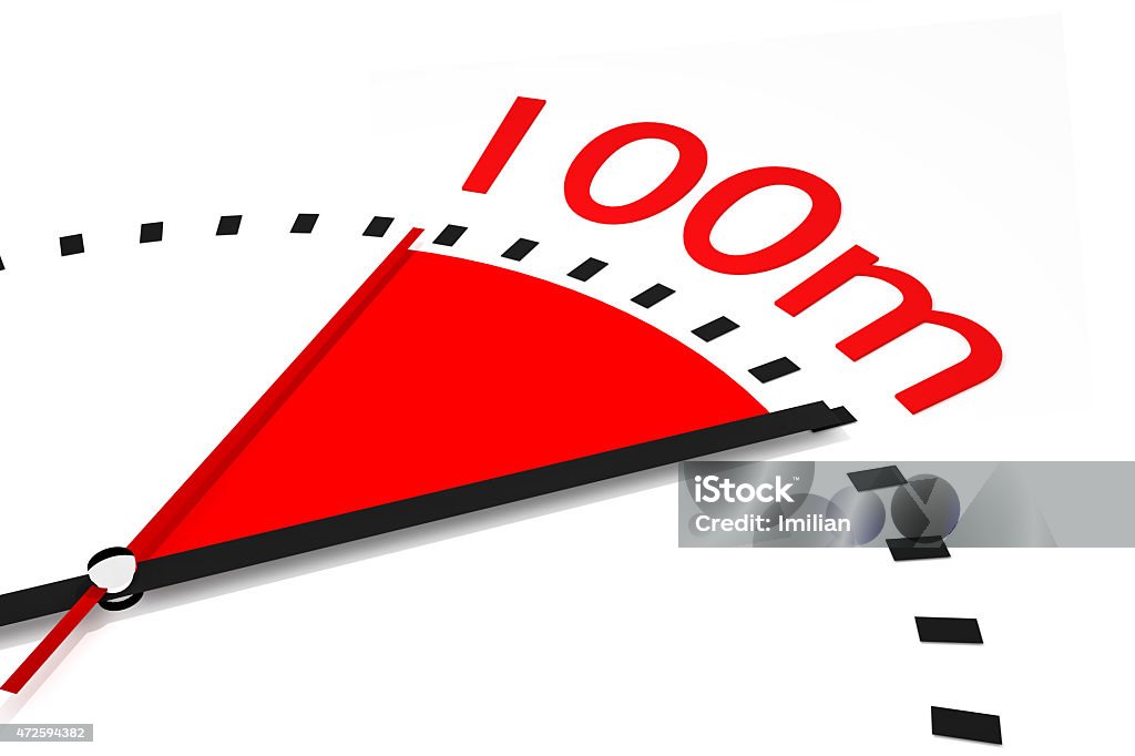 clock with red seconds hand area one hundred meters race clock with red seconds hand area one hundred meters race illustration Time Stock Photo