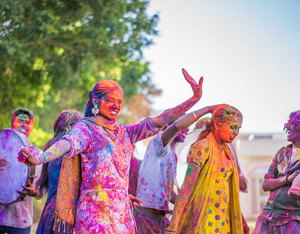 Holi Festival in India stock photo