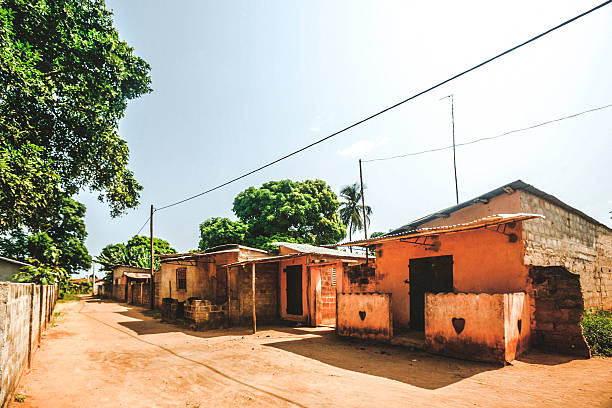 istock Streets of African town. 472595004